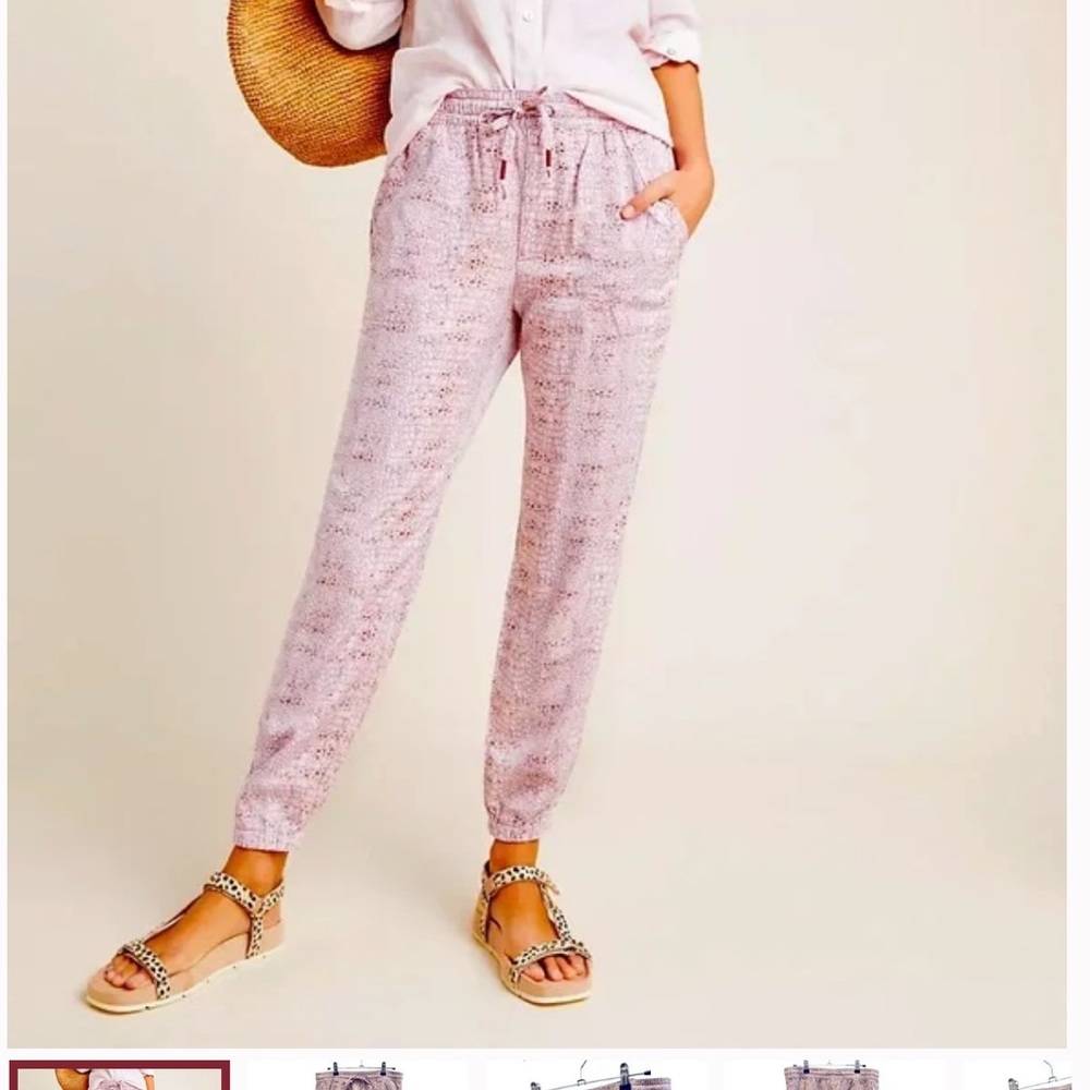 Anthropologie Jogger Pants Snake Python Print Poc… - image 1